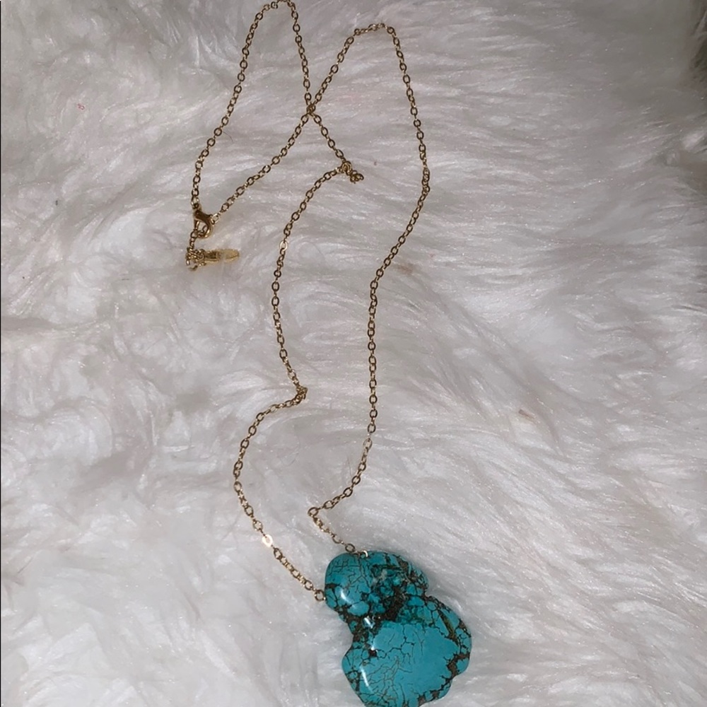 Turquoise stone necklace